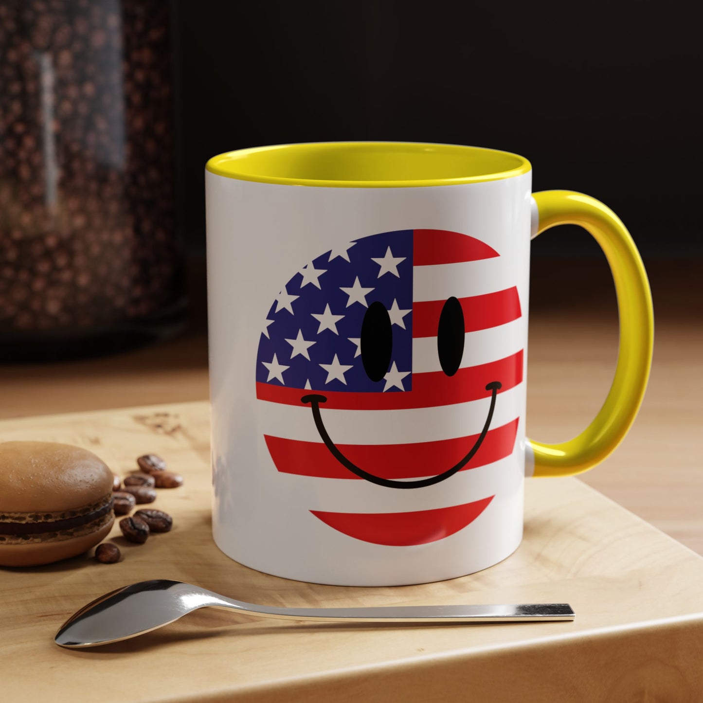 4th of July Mug - America Smiley Face