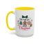 Christmas Mug - We Wish You a Merry Christmas Black & Red Text Cookies & Candy