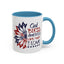 4th of July Mug - God Bless America Sunflower
