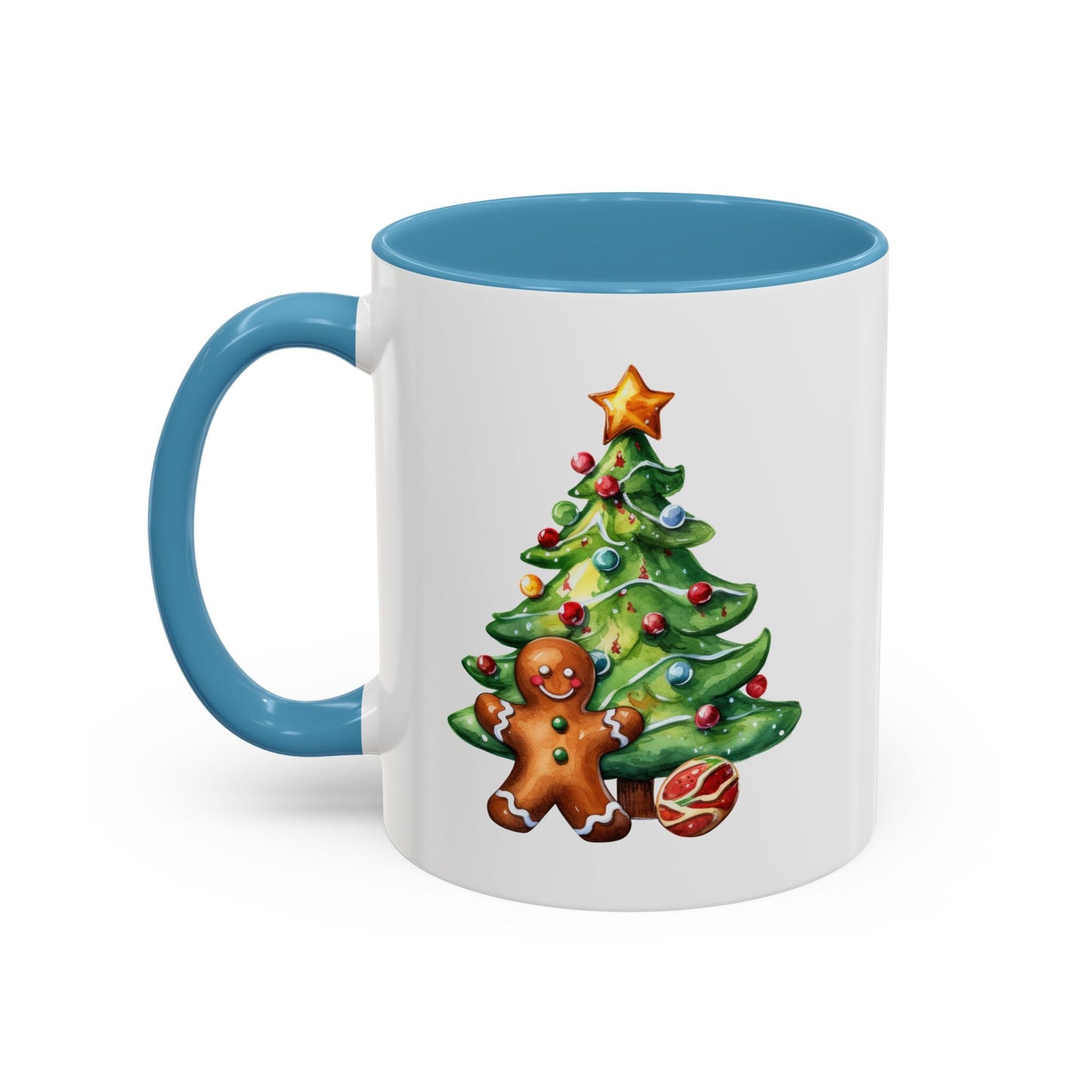 Christmas Mug - Gingerbread Man and Tree
