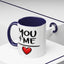 Anniversary Mug - You and Me Red Heart