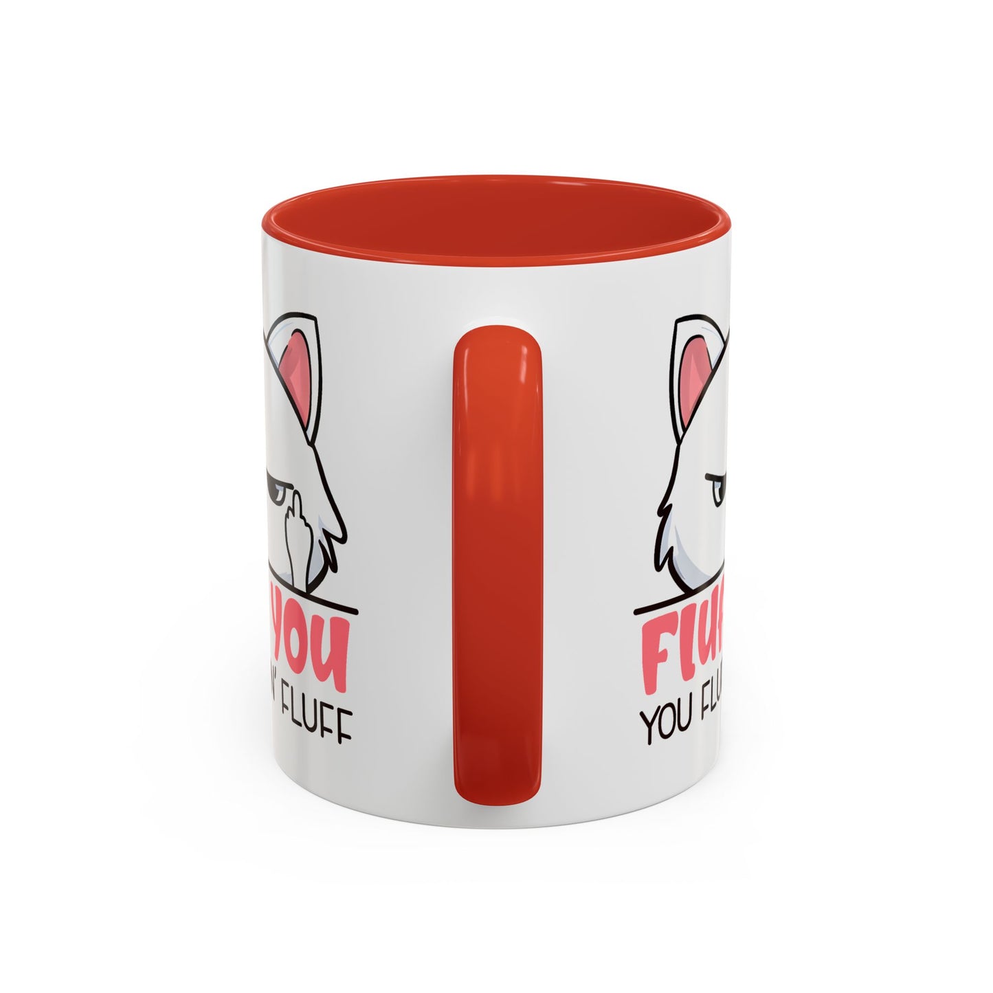 Adult Mug - Fluff You White Cat