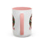 Christmas Mug - Merry Christmas Red Text Cat Presents Wreath