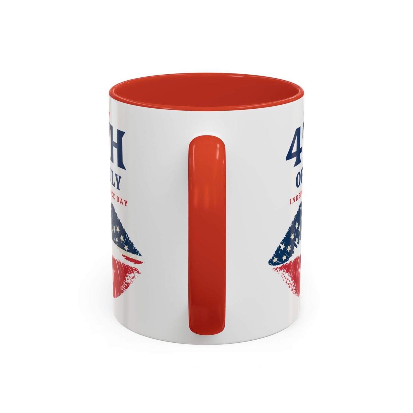 4th of July Mug - Happy 4th of July Flag Lips