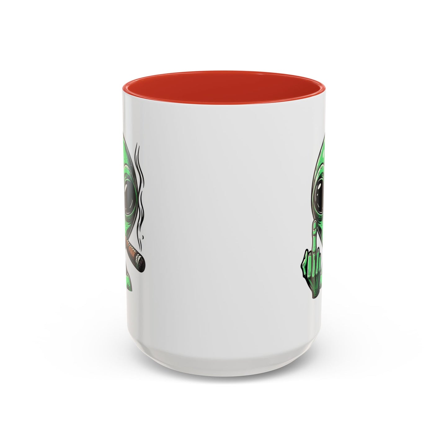 Adult Mug - Green Alien Fuck You Human