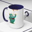 Humor Mug - Monster Drinks Coffee Spill