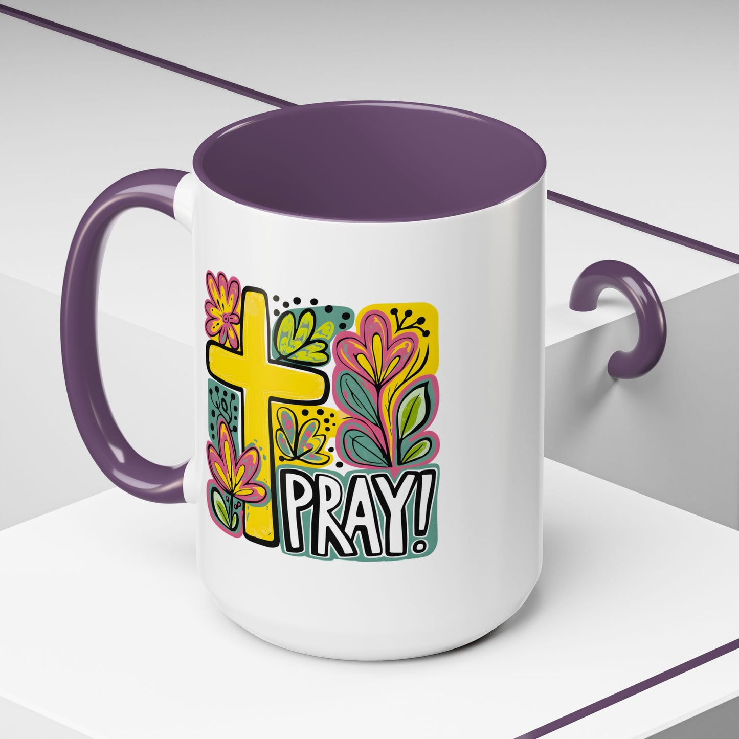 Religious Mug - Pray Cross