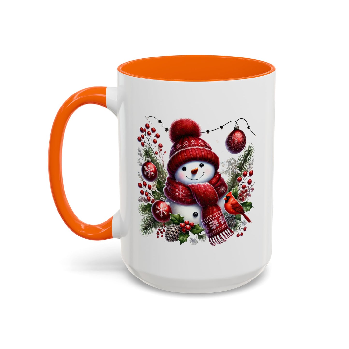 Christmas Mug - Burgundy Snowman
