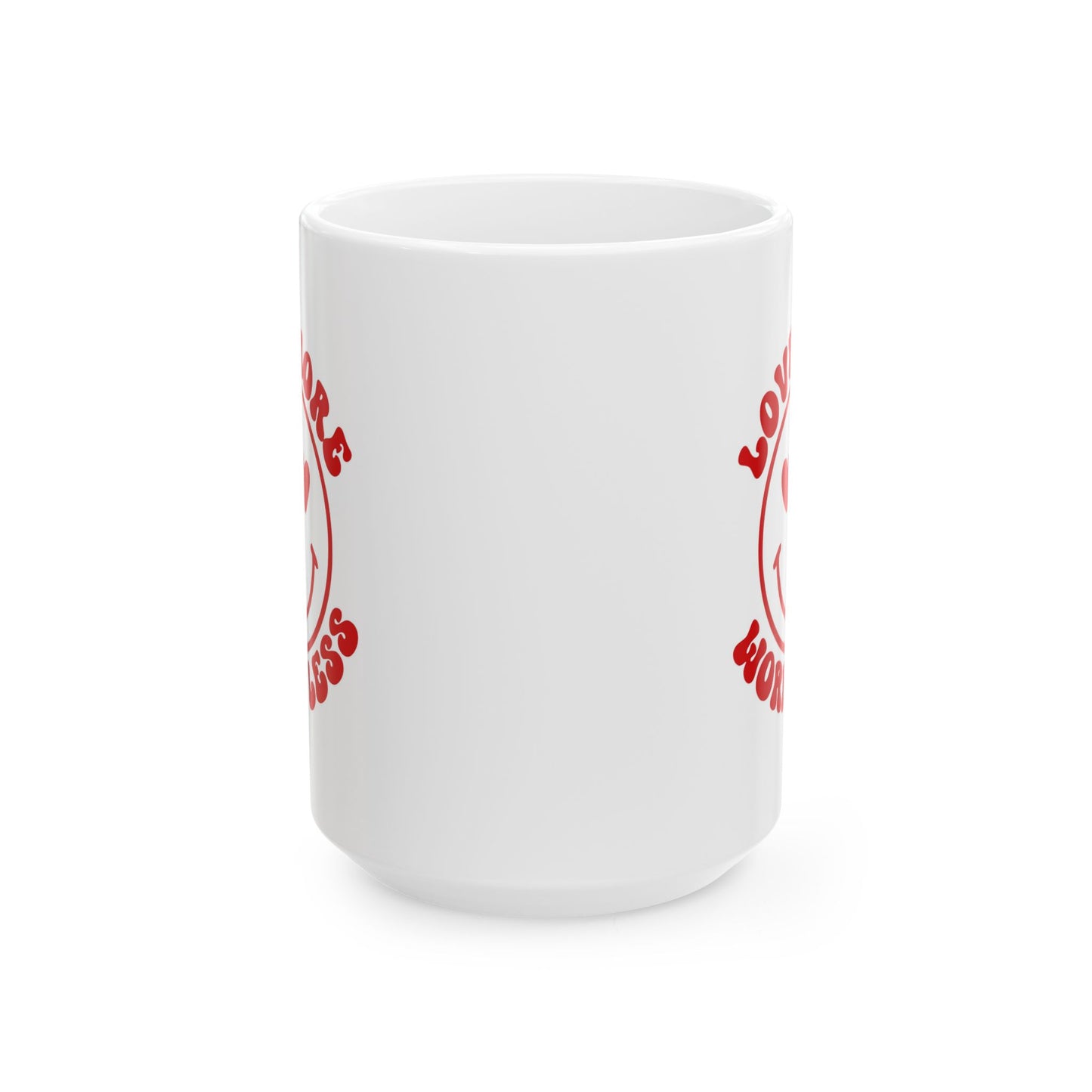 Wellness Mug - Love More Worry Less Smiley Face