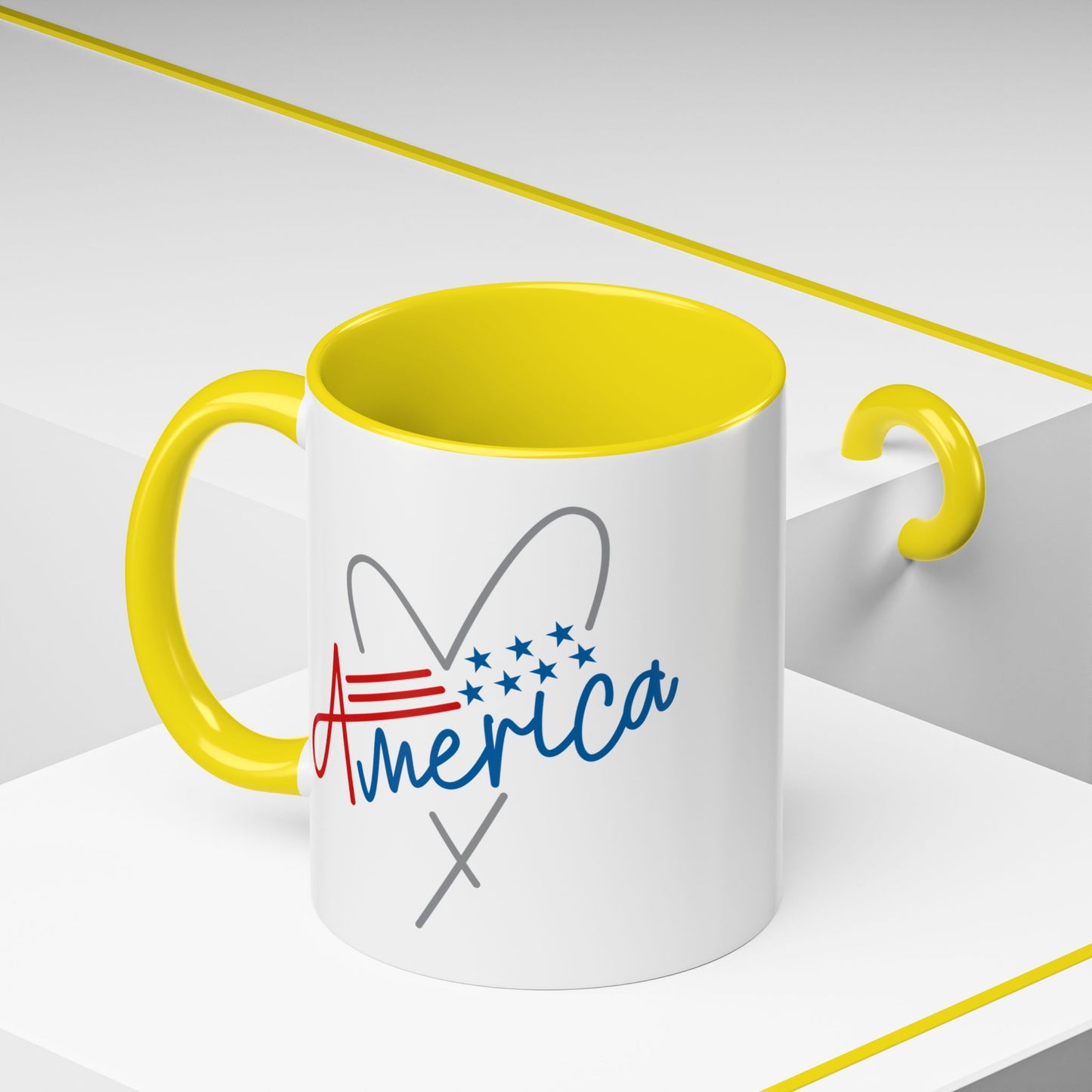 4th of July Mug - America Heart