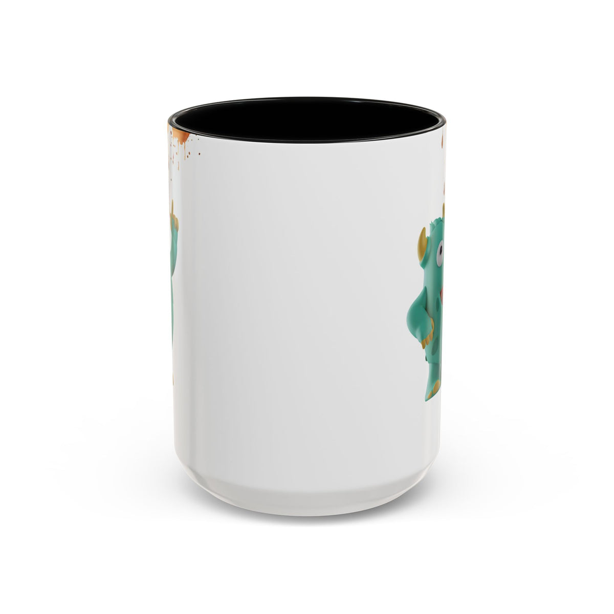 Humor Mug - Monster Drinks Coffee Spill