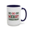 Christmas Mug - Ho Ho Ho Merry Christmas Green & Red Text 2