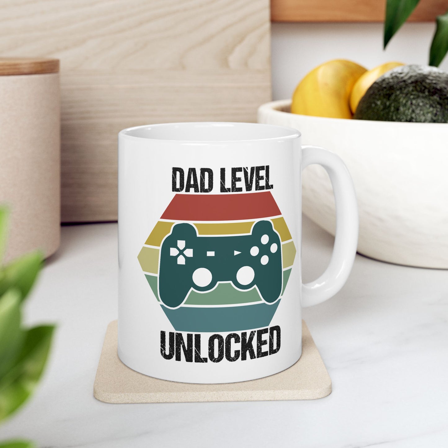 Father's Day Mug - Dad Level Unlocked