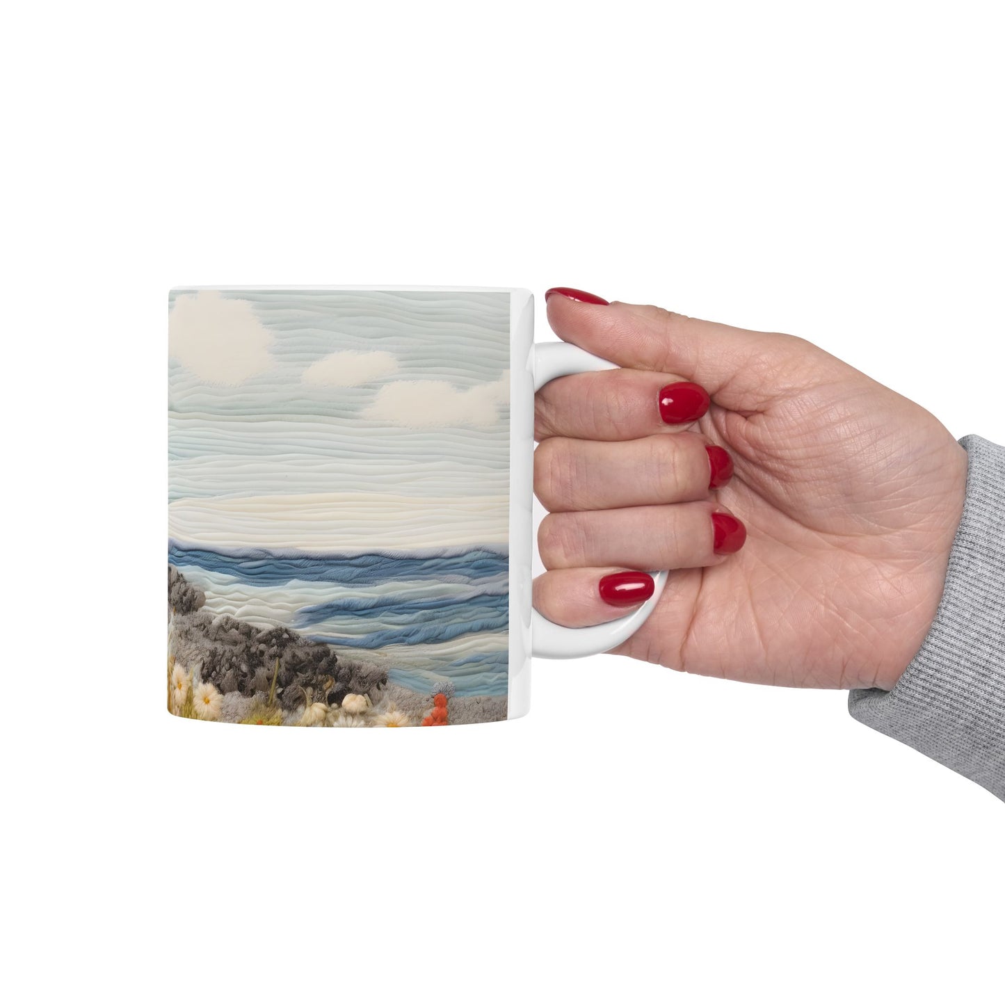 Artistic Mug - Felted Lighthouse 6