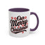 Christmas Mug - Merry Christmas Black Red & White Baseball Text