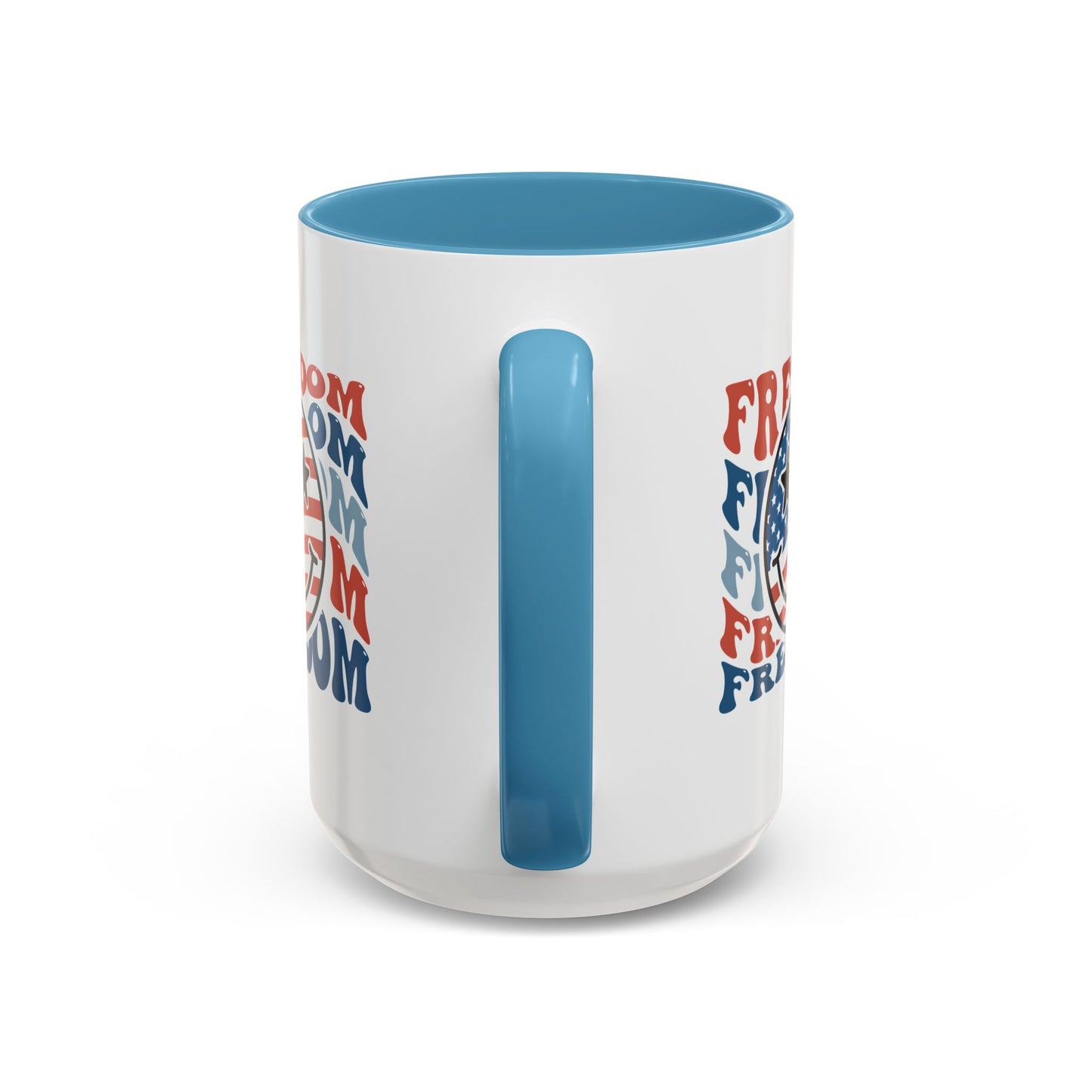 4th of July Mug - Freedom Smiley Face