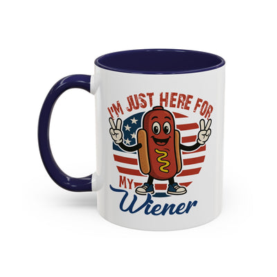Adult Mug - I'm Just Here For My Wiener