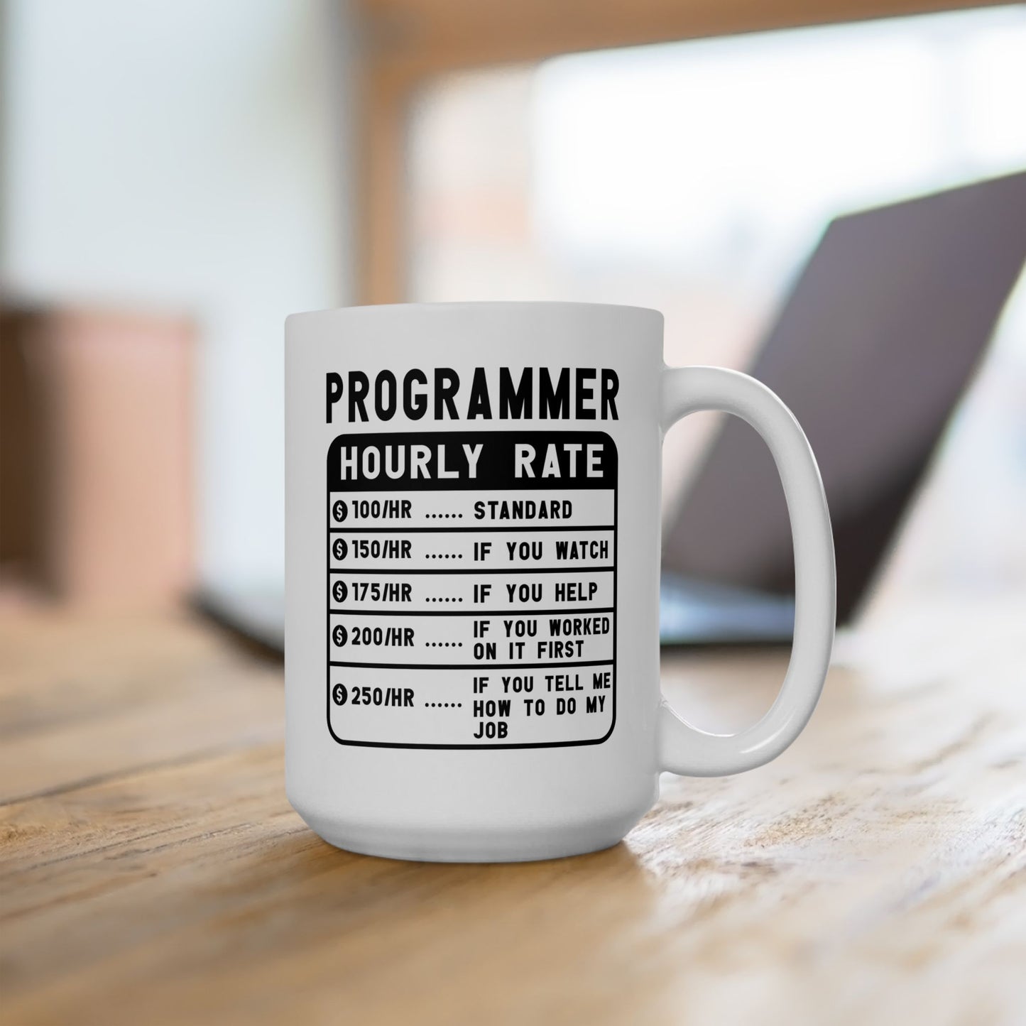 Office Mug - Programmer Hourly Rate