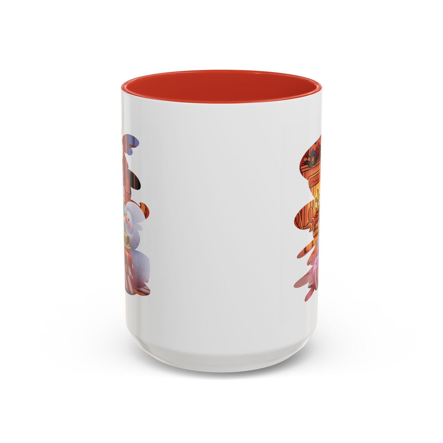 Christmas Mug - Snowman Tree Presents Fireplace