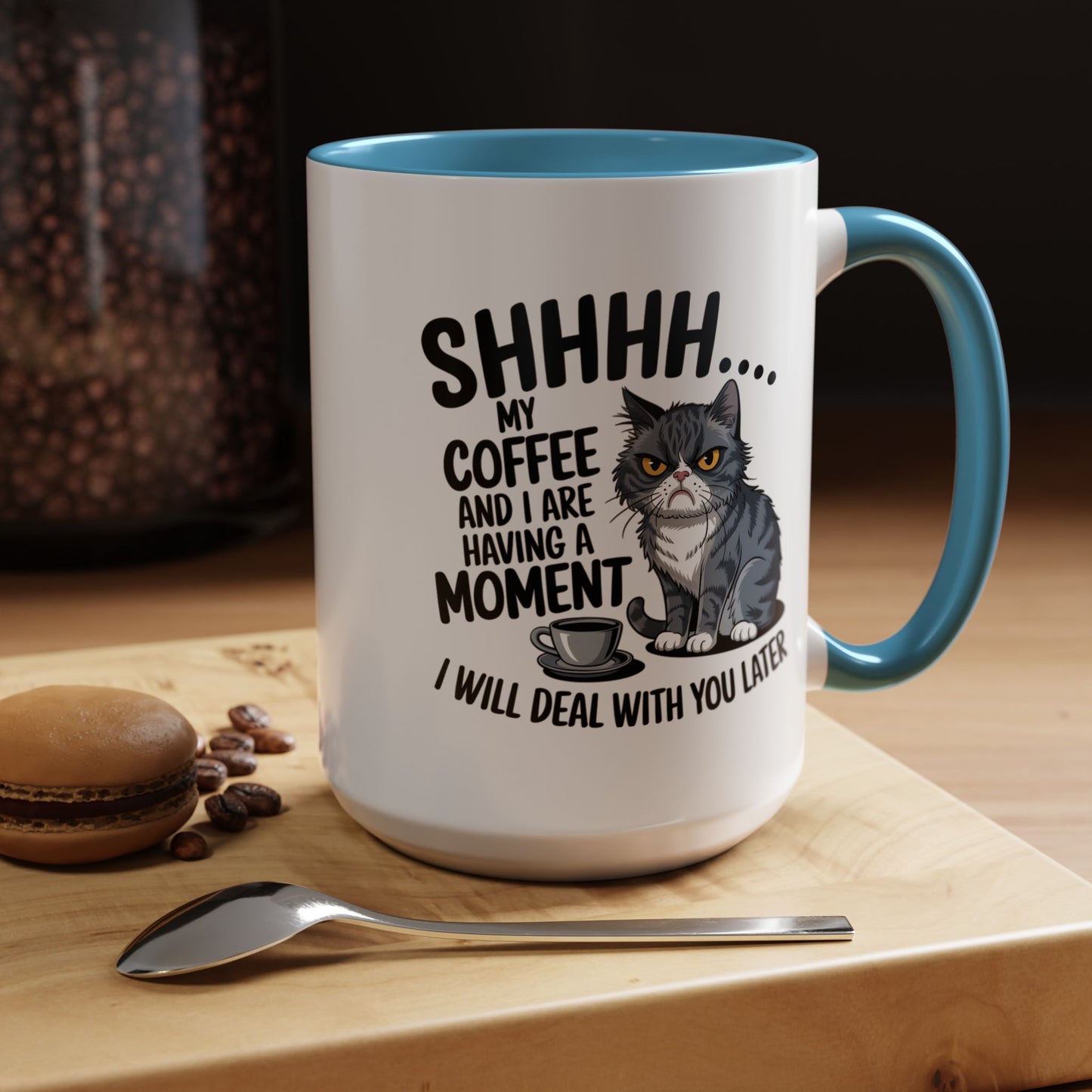 Animal Mug - Shhhh My Coffee and I