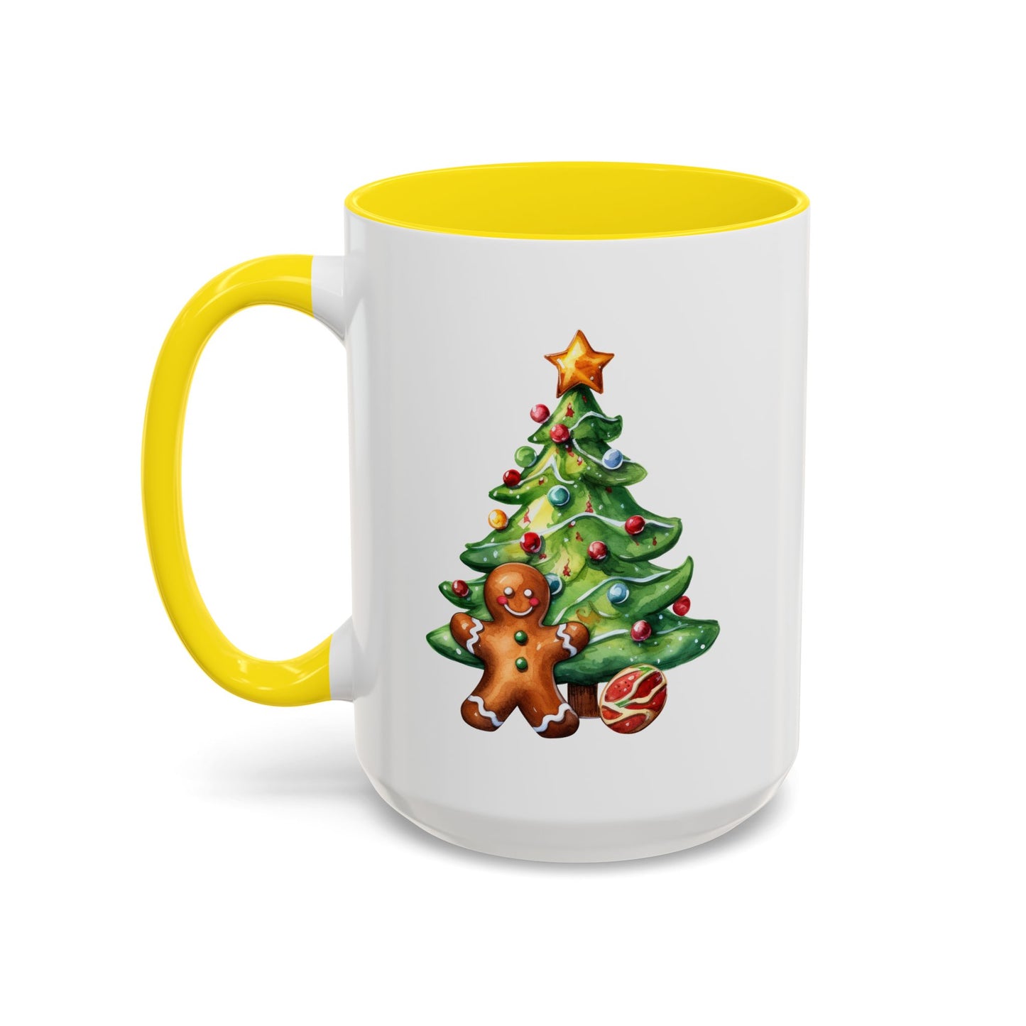 Christmas Mug - Gingerbread Man and Tree