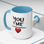 Anniversary Mug - You and Me Red Heart