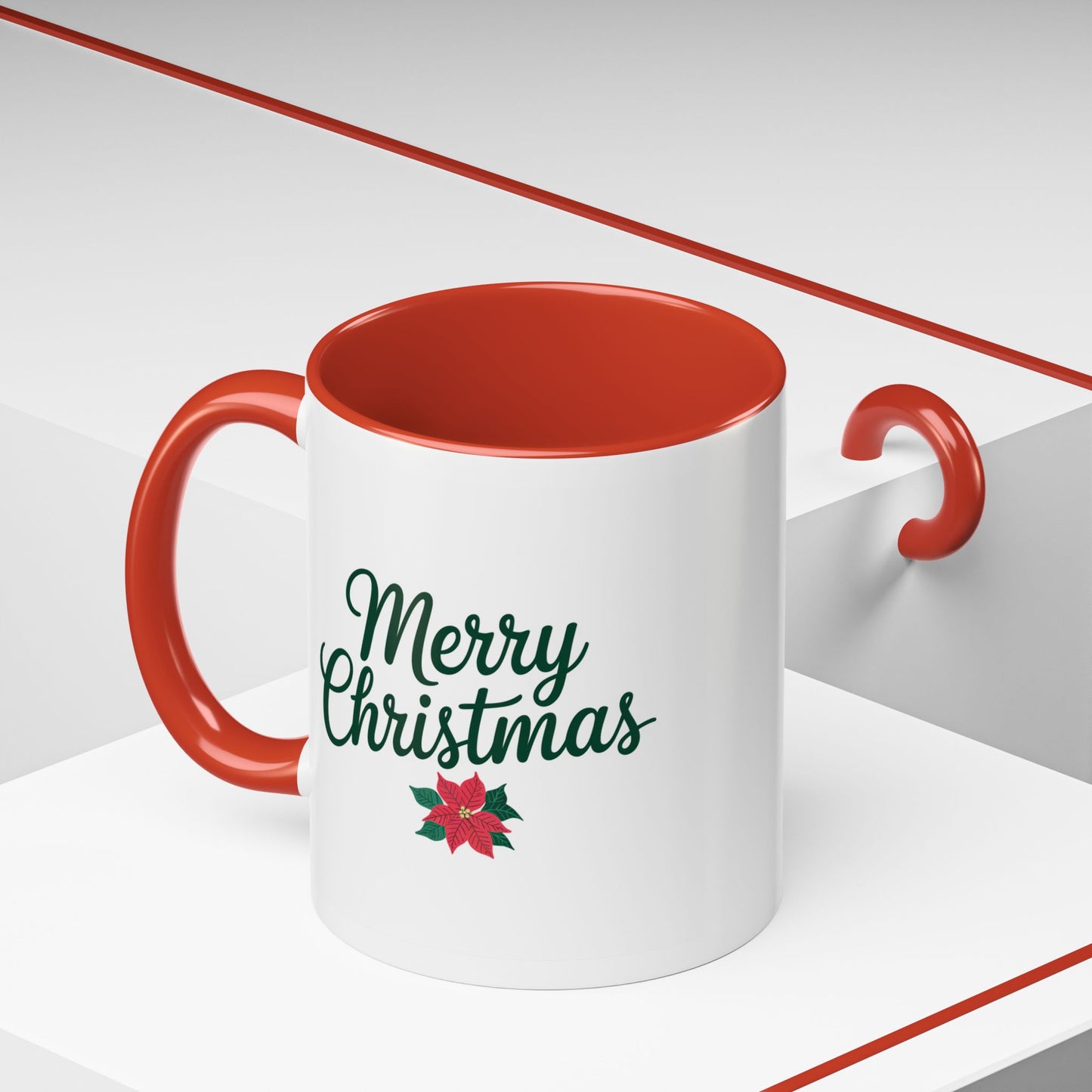 Christmas Mug - Merry Christmas Green Text