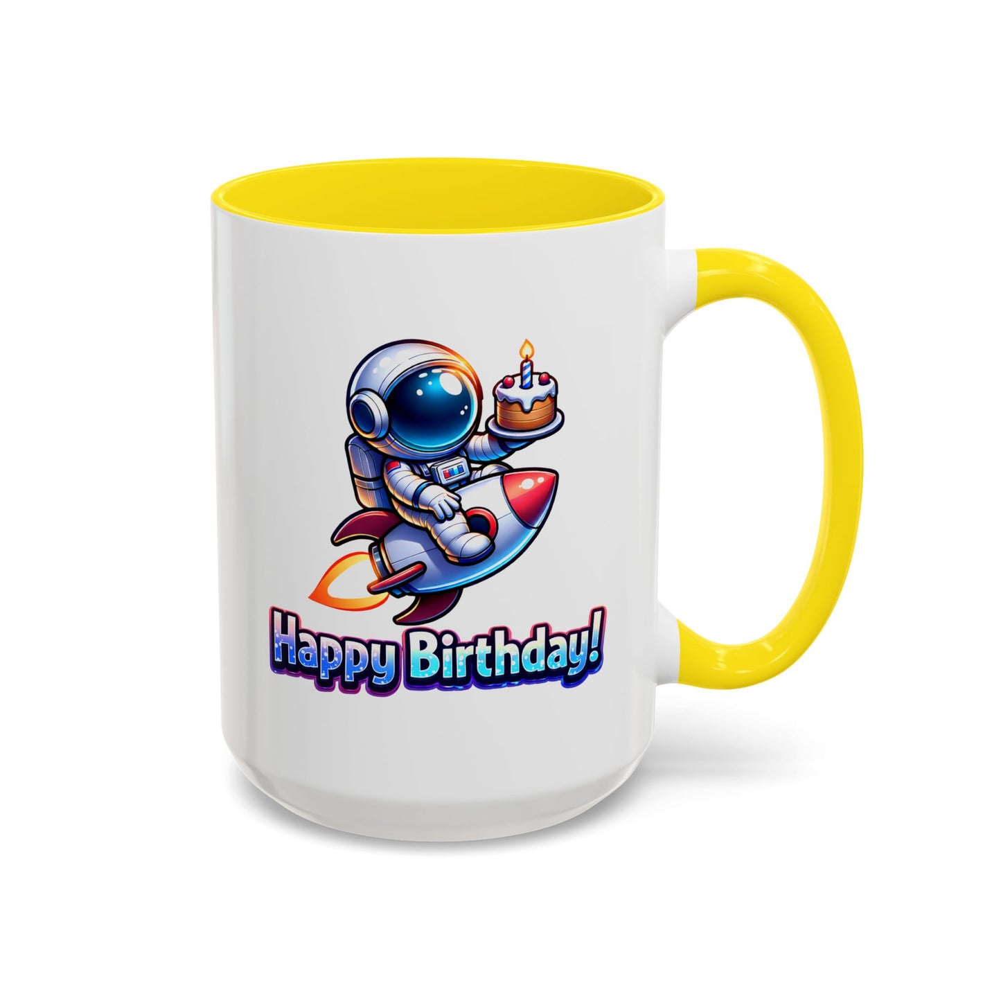 Birthday Mug - Astronaut Rocket