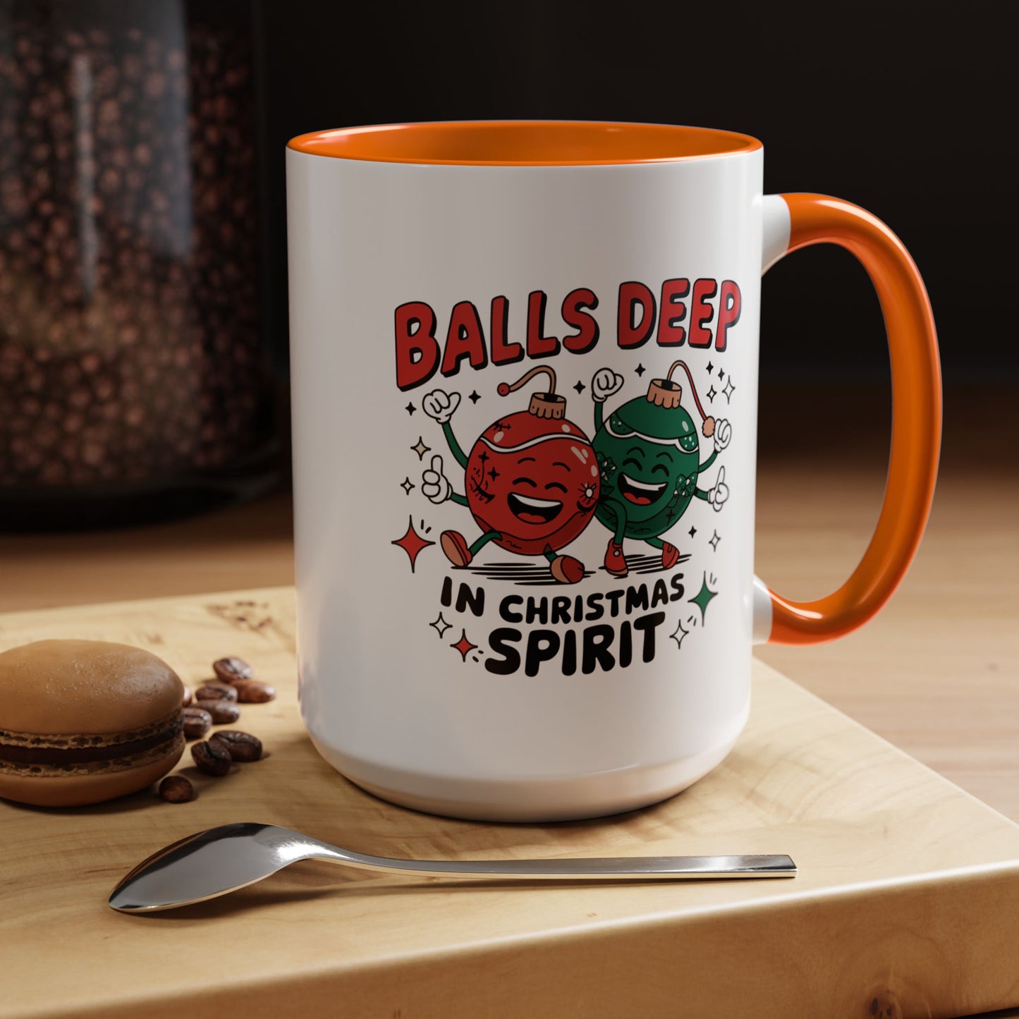 Adult Mug - Balls Deep in Christmas Spirit