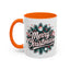 Christmas Mug - Merry Christmas White & Red Embossed Text