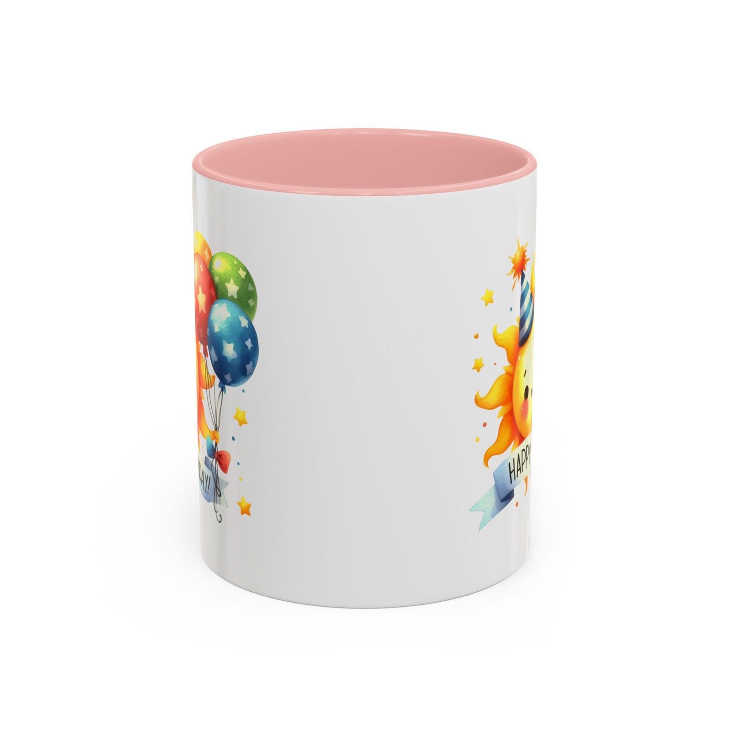 Birthday Mug - Happy Birthday Sun & Balloons