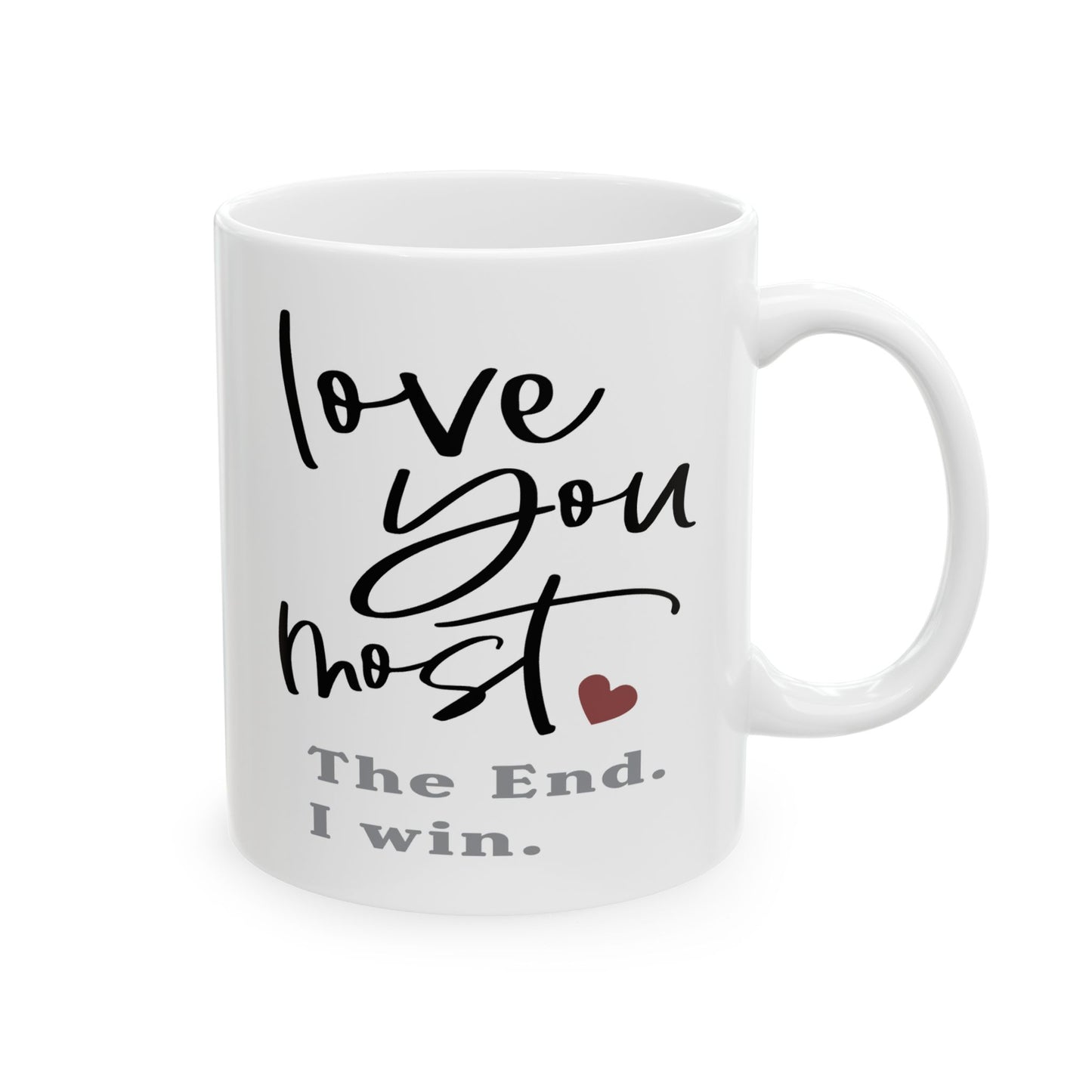 Anniversary Mug - Love You Most The End I Win