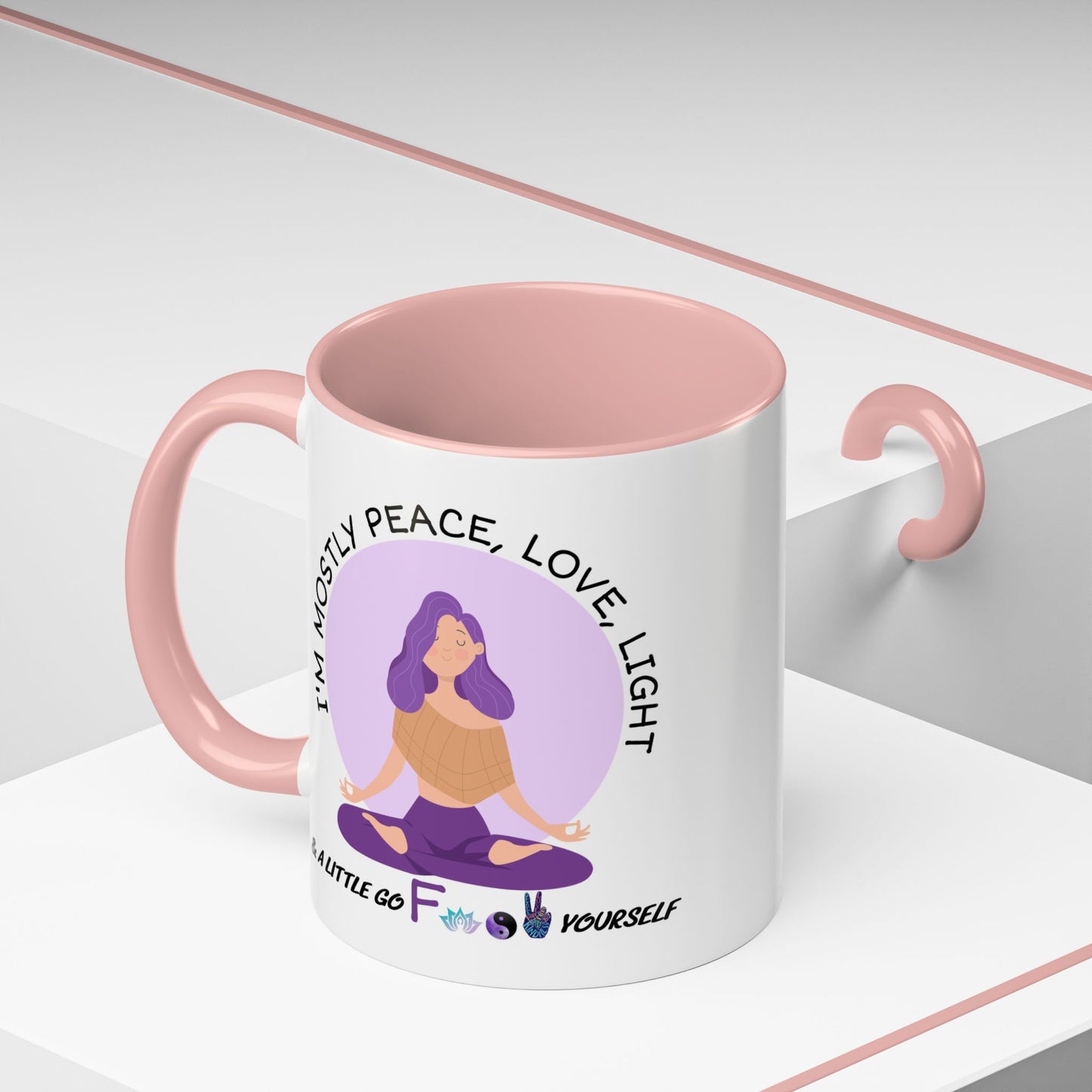 Adult Mug - I'm Mostly Peace, Love, Light