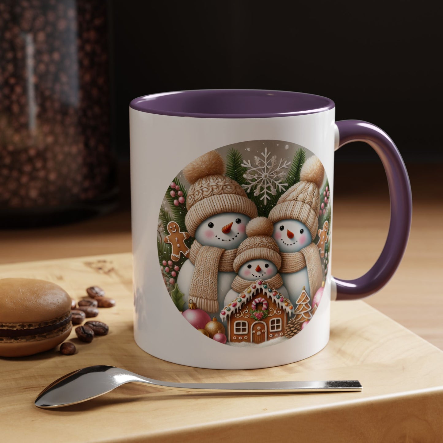 Christmas Mug - Gingerbread Snowman Family
