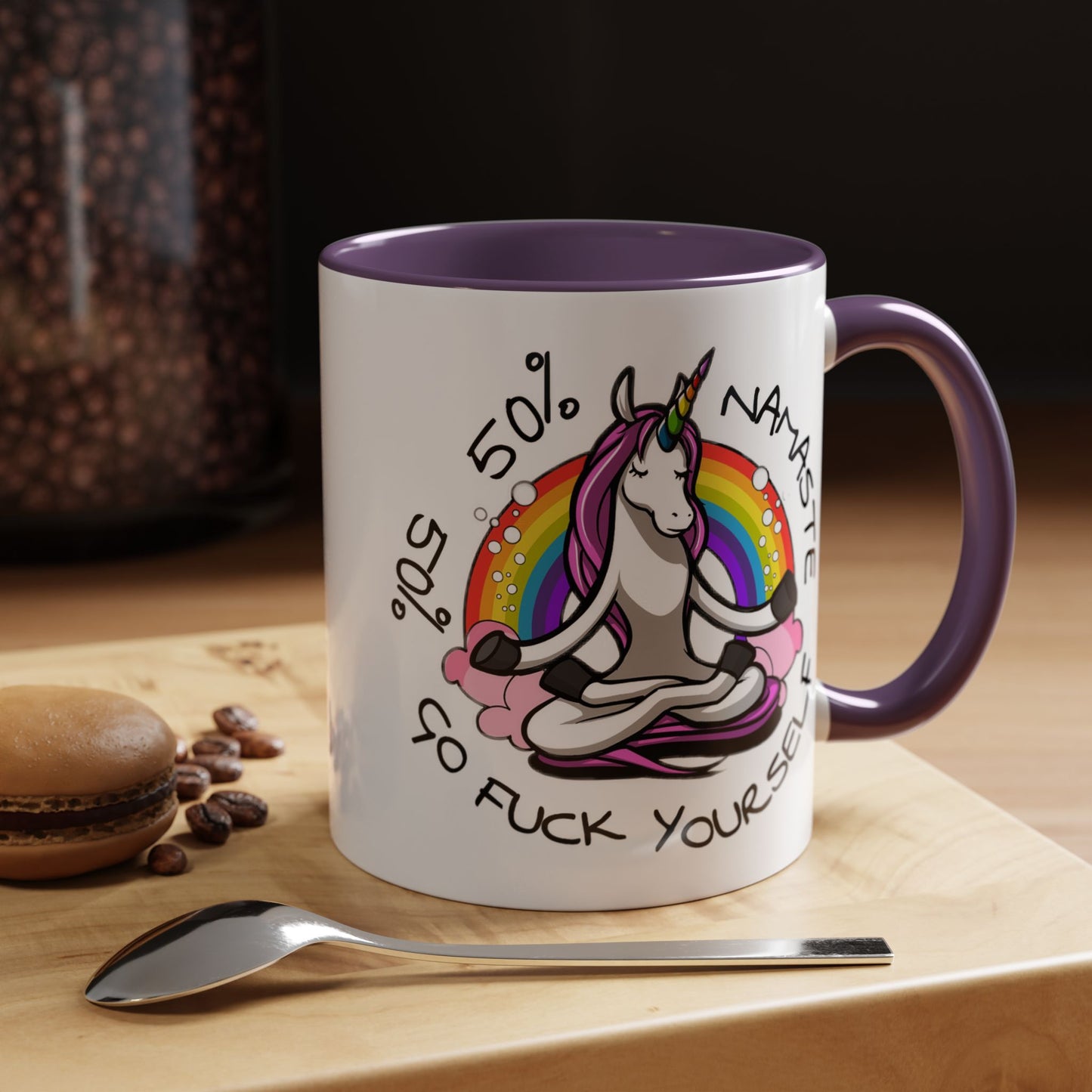 Adult Mug - 50% Namaste 50% Go Fuck Yourself