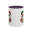Christmas Mug - Merry Christmas Red Yellow & Green Text Green & Red Hat