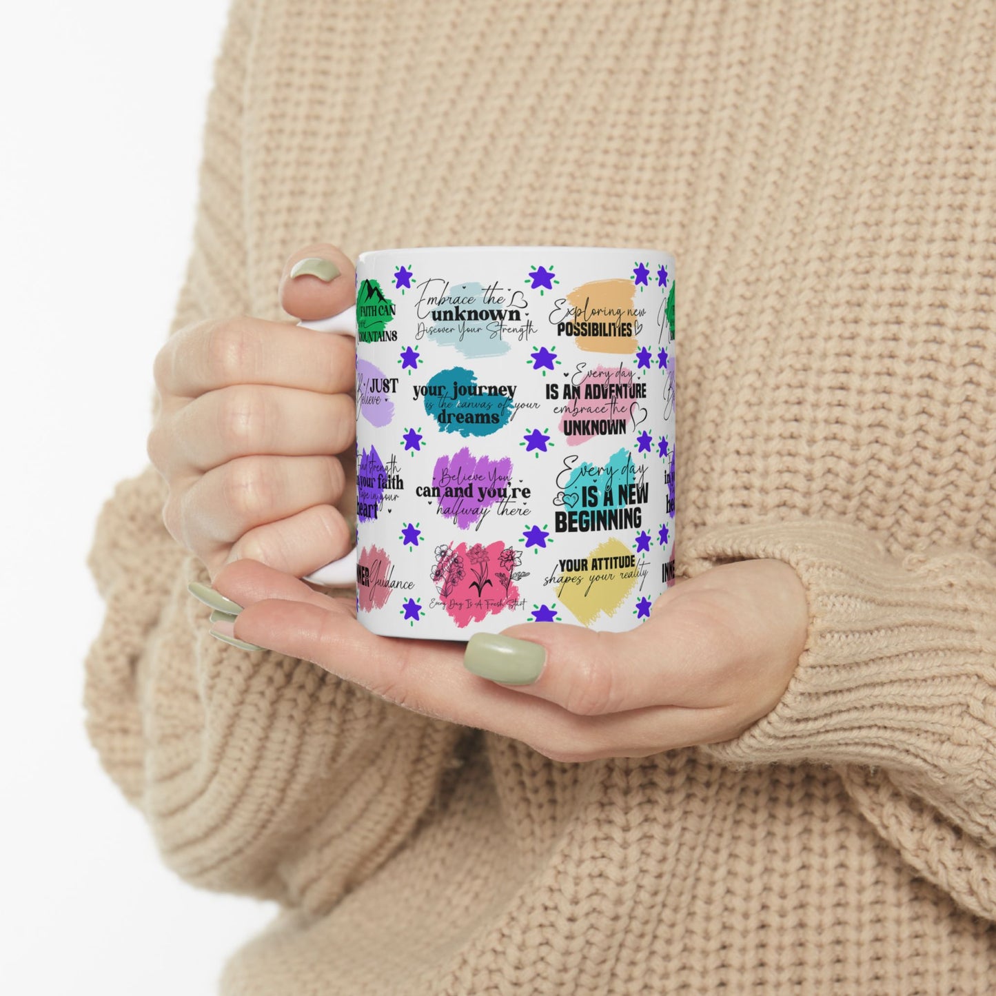 Motivation Mug - Faith Can Move Mountains