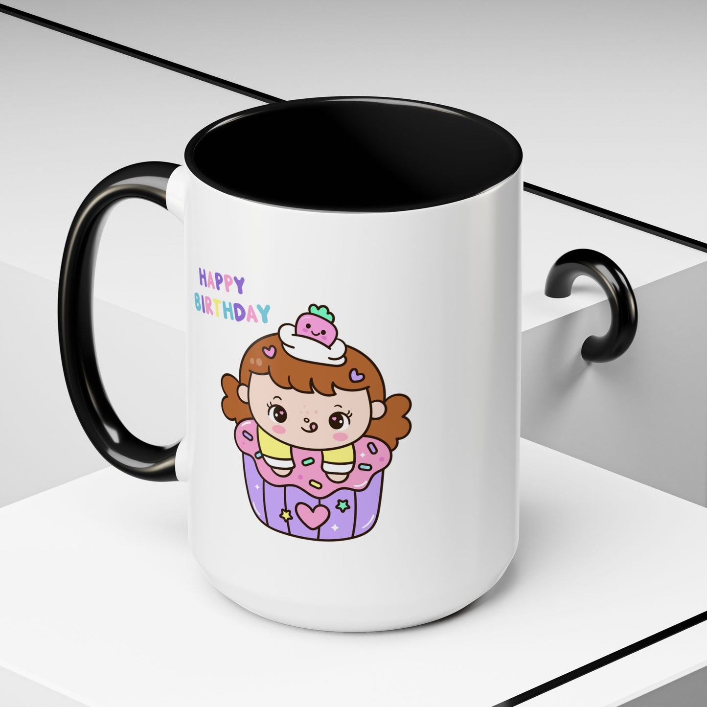 Birthday Mug - Cute Girl Cupcake