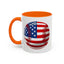 4th of July Mug - Baseball American Flag