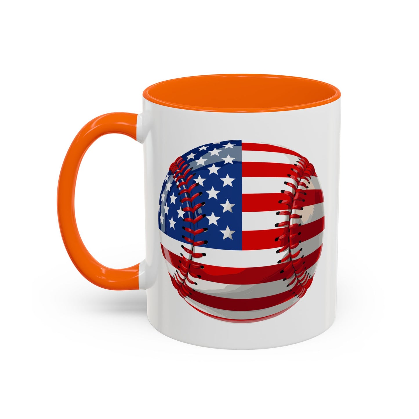 4th of July Mug - Baseball American Flag