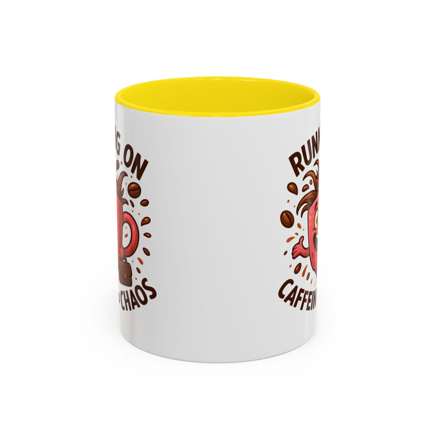 Humor Mug - Running On Caffeine and Chaos
