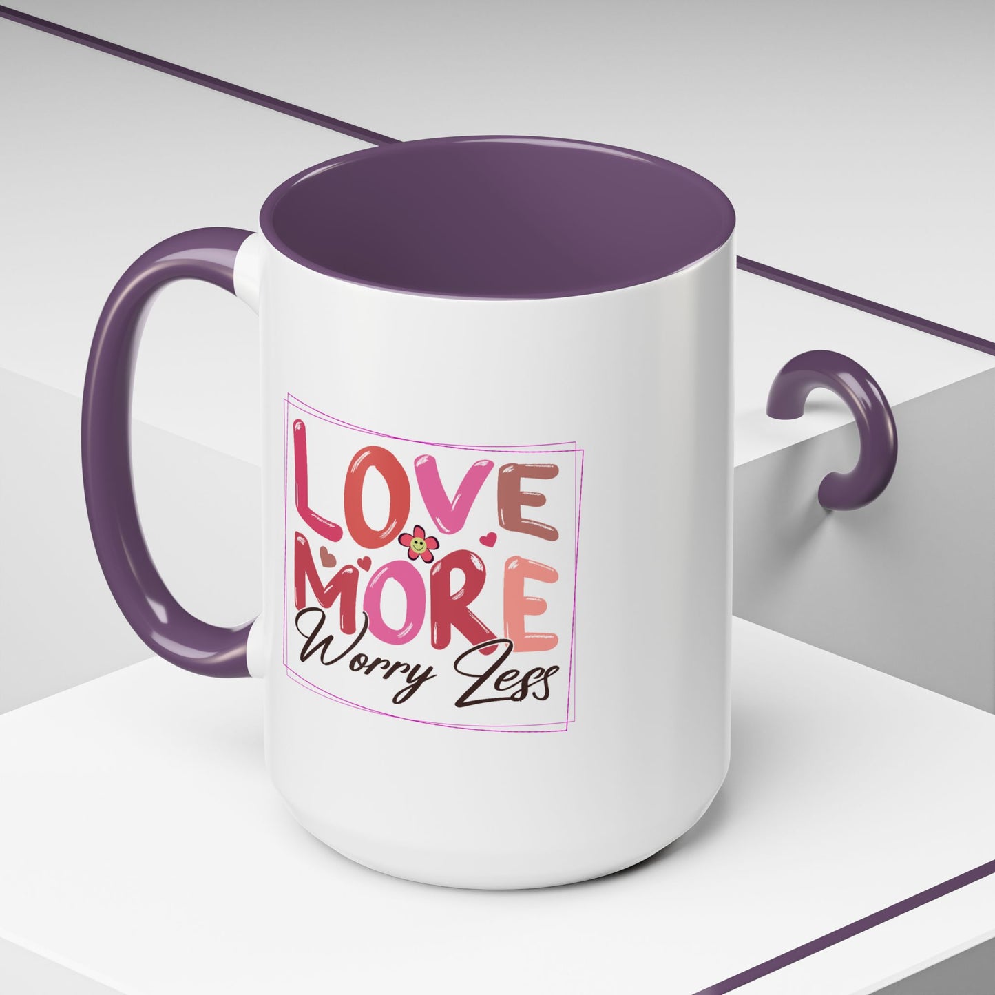 Wellness Mug - Love More Worry Less Frame