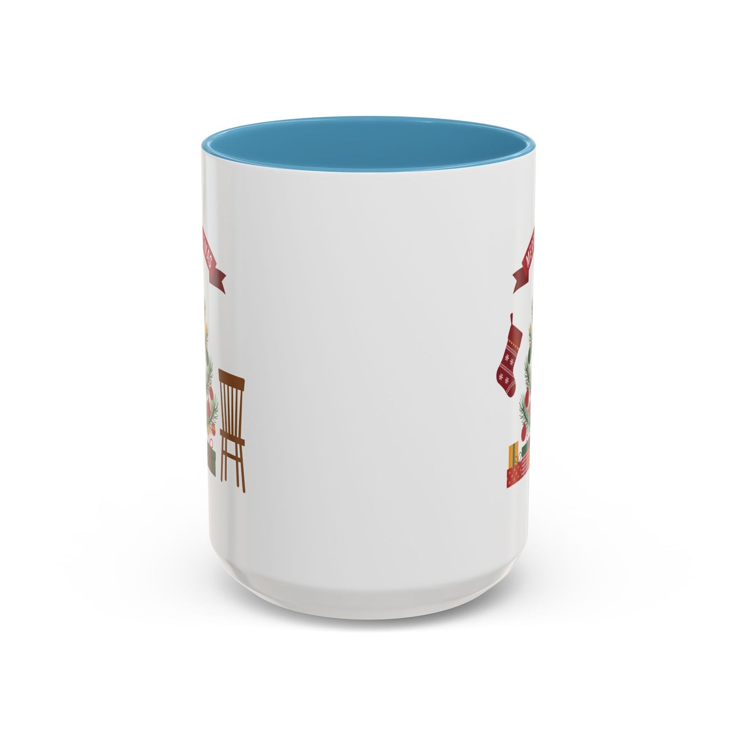 Christmas Mug - Merry Christmas Banner Tree Presents