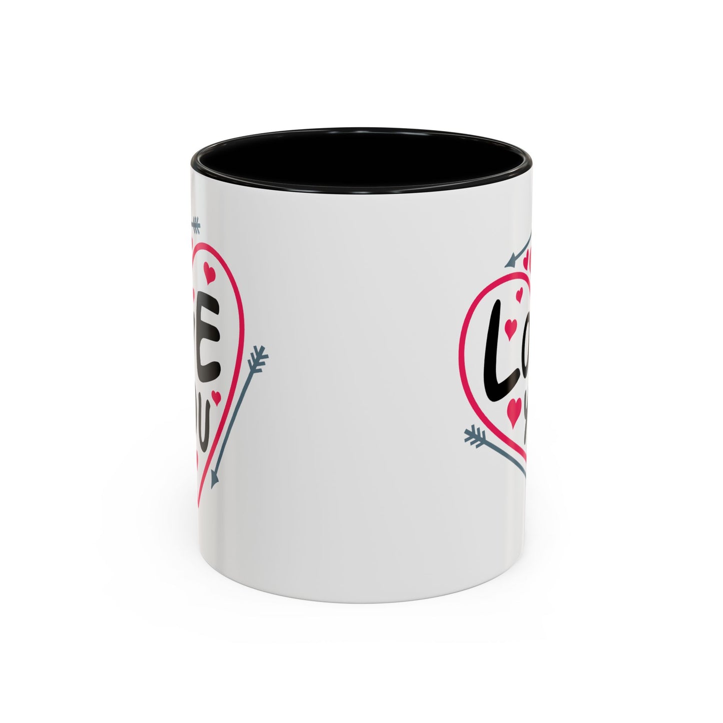 Valentine's Day Mug - Love You Heart Arrows