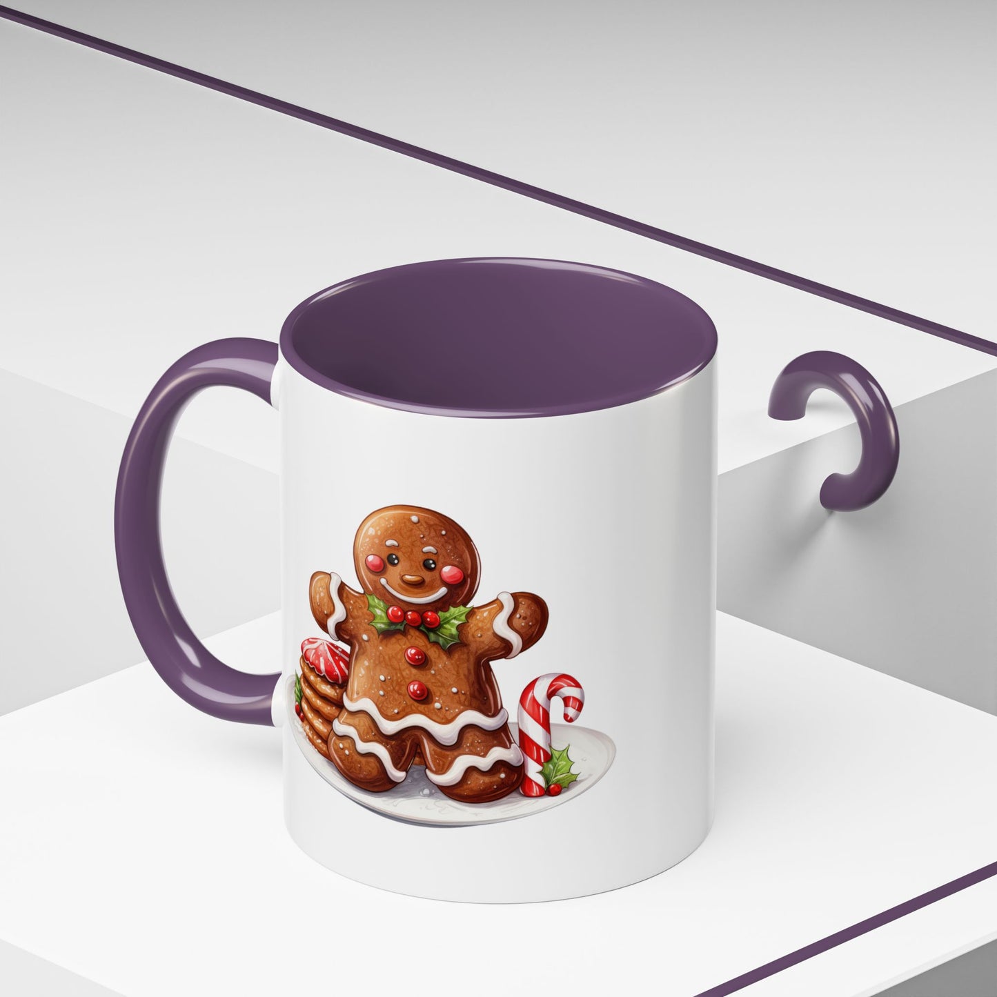 Christmas Mug - Gingerbread Man Cookies and Candy