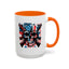 4th of July Mug - Skull With American Flag