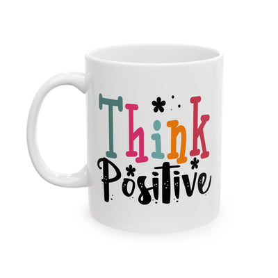 Wellness Mug - Think Positive Decorative Text