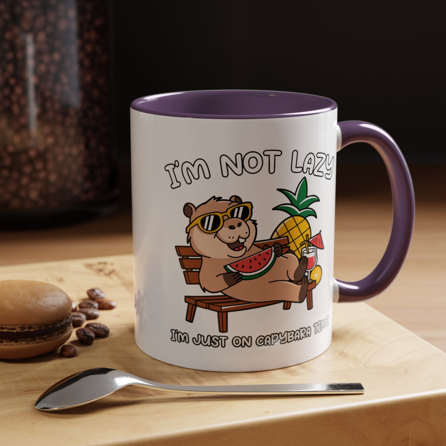 Humor Mug - I'm Not Lazy Capybara