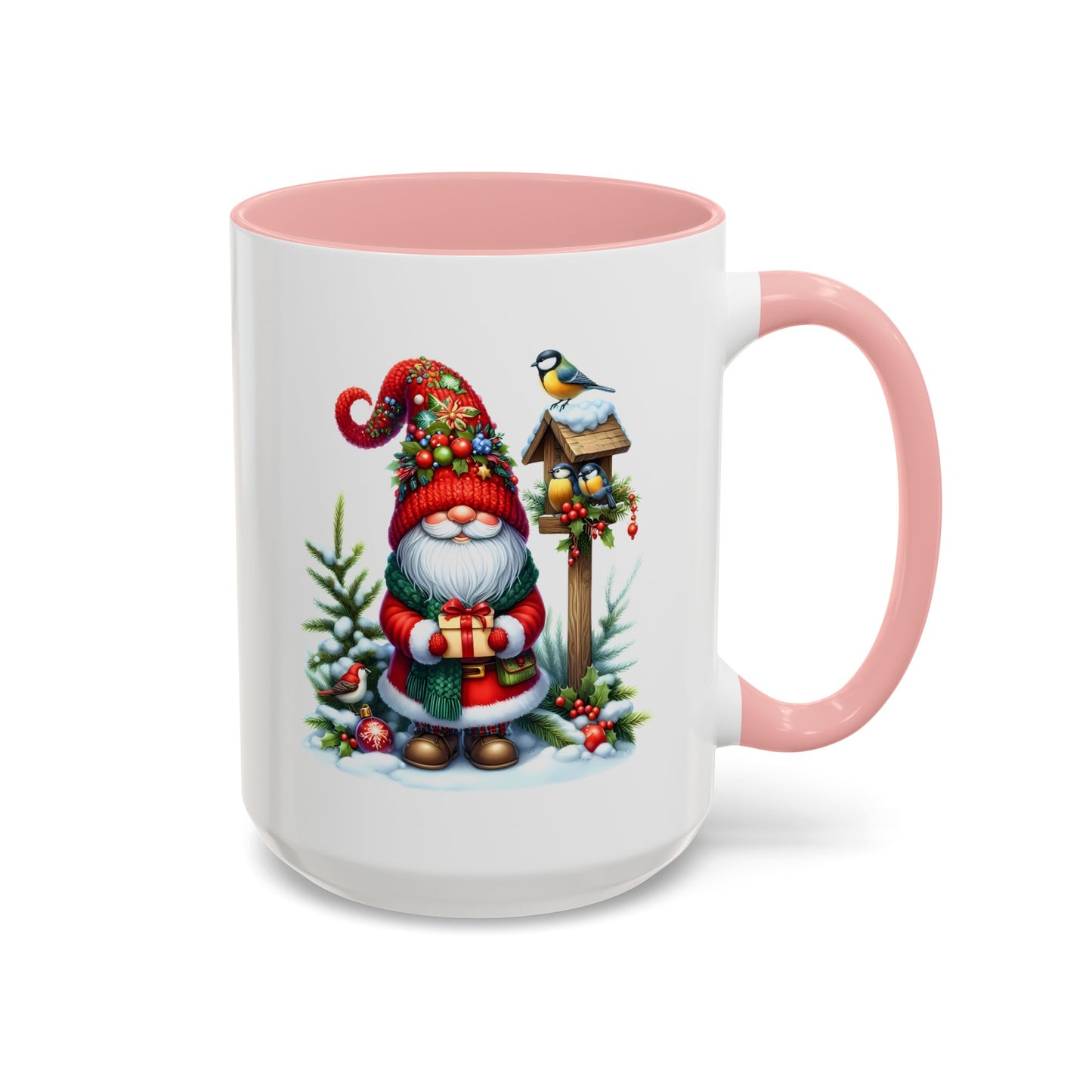 Christmas Mug - Gnome and Birds