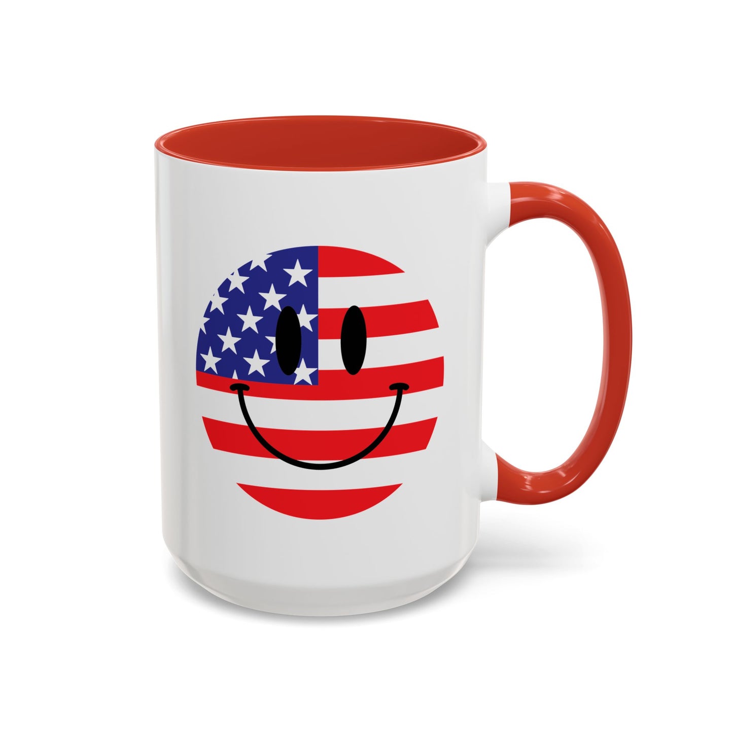 4th of July Mug - America Smiley Face